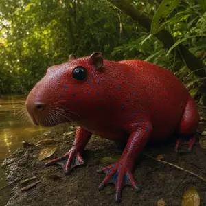 Capybara + Strawberry frog